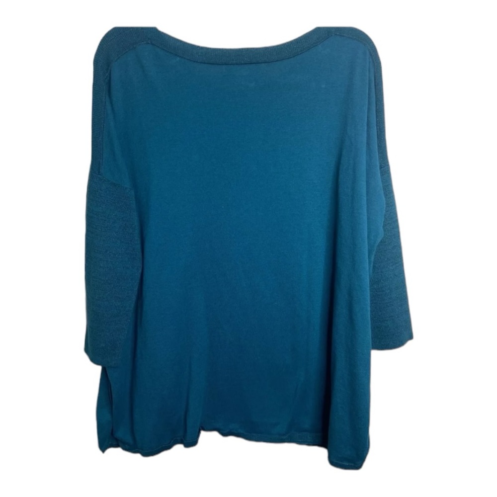 Lilly Pulitzer Teal Two Pocket 3/4 Sleeve Sweater Size XXS - Picture 4 of 6